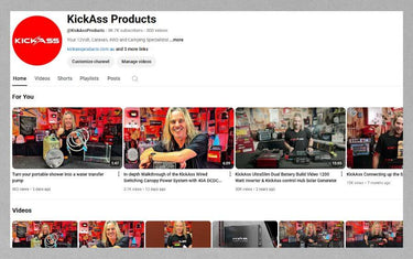 Discover the KickAss YouTube Channel: Your Ultimate 12V Power Resource - KickAss Products