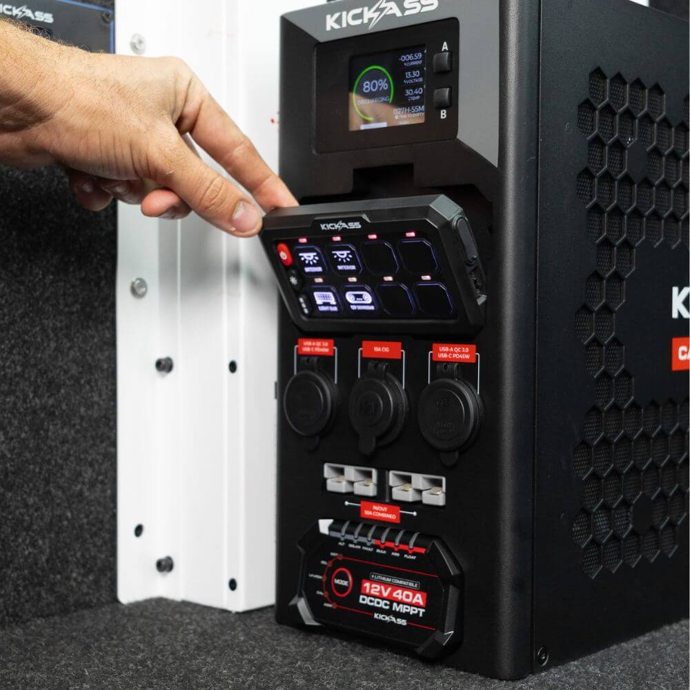 KickAss 12V Wireless Canopy Power System with 40A DCDC Charger + Integrated Bluetooth - 3