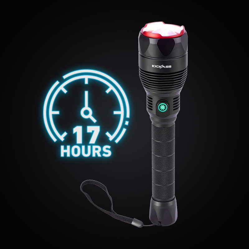 Shines for up to 17 hours on a single charge