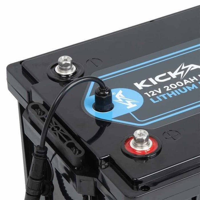 KickAss 12V 200Ah LiFePO4 Lithium Battery & 32A Smart Lithium AC Charger