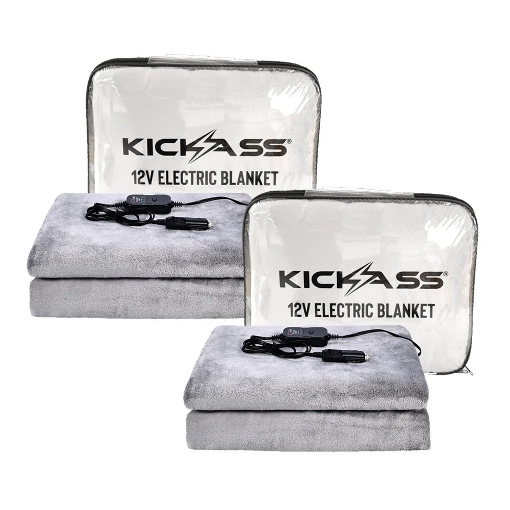 KickAss 12V Electric Blanket 2 Pack
