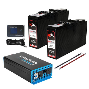 KickAss 2000W Inverter Battery Bundle
