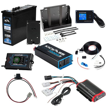 KickAss ProductsKickAss 120Ah Complete Slimline Lithium Dual Battery KitKA120COMPSLIMLIDBK