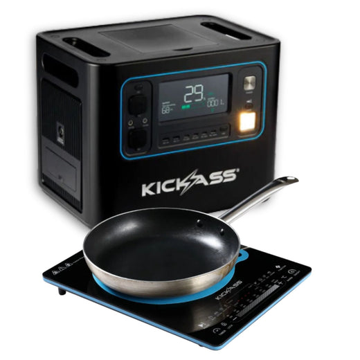 KickAss 2400W Power Station with Quickfire Induction Cooktop Bundle