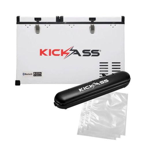 KickAss 75L Dual Zone Fridge with Vacuum Sealer & Bags