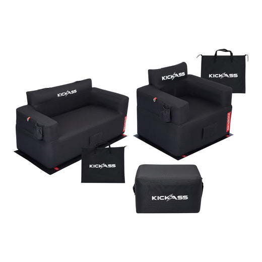 KickAss Inflatable Sofa Bundle with Armchair and Ottoman