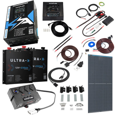 KickAss ProductsKickAss PowerBoss 2000W Caravan Power System with Bluetooth, 460Ah Slimline Batteries, 250W Solar & Full Wiring KitKAPBCARAVANCOMPSLIM