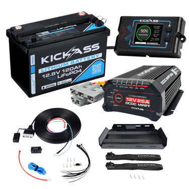 KickAss ProductsKickAss Smart 120Ah Lithium Dual Battery KitKA - SMART - 120 - KIT