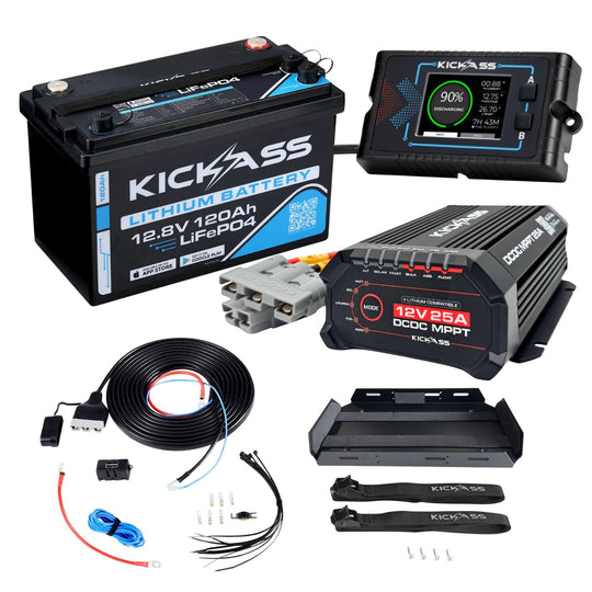 KickAss ProductsKickAss Smart 120Ah Lithium Dual Battery KitKA - SMART - 120 - KIT