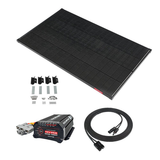 KickAss Smart 12V/24V 25A DCDC Charger Bundle with 170W TOPCon+ Solar Panel, 5m Cable & Mounting Kit