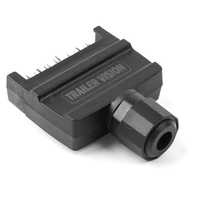 7 Pin Flat Trailer Plug With Secure Connect Spring Contacts