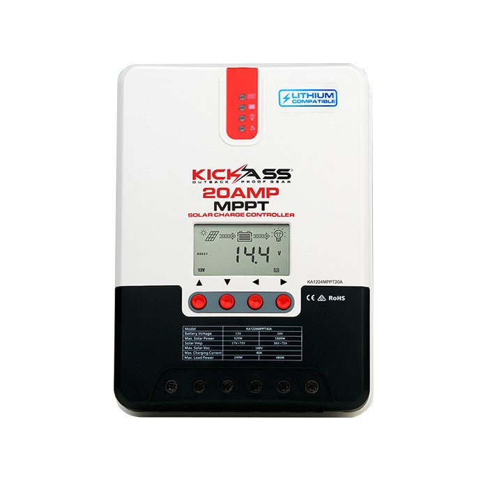 KickAss 20A 12/24V MPPT Solar Regulator