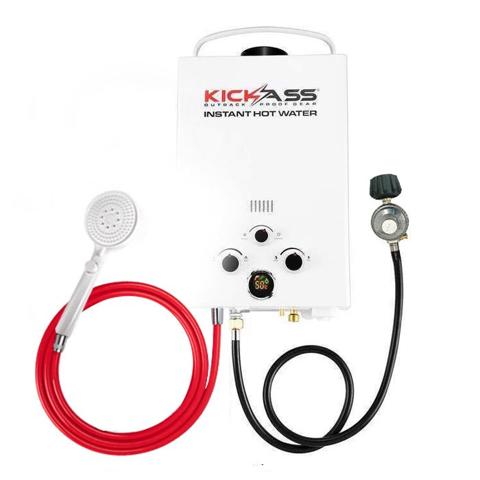 KickAss Instant Gas Hot Water System with 12V 6L/min Water Pump