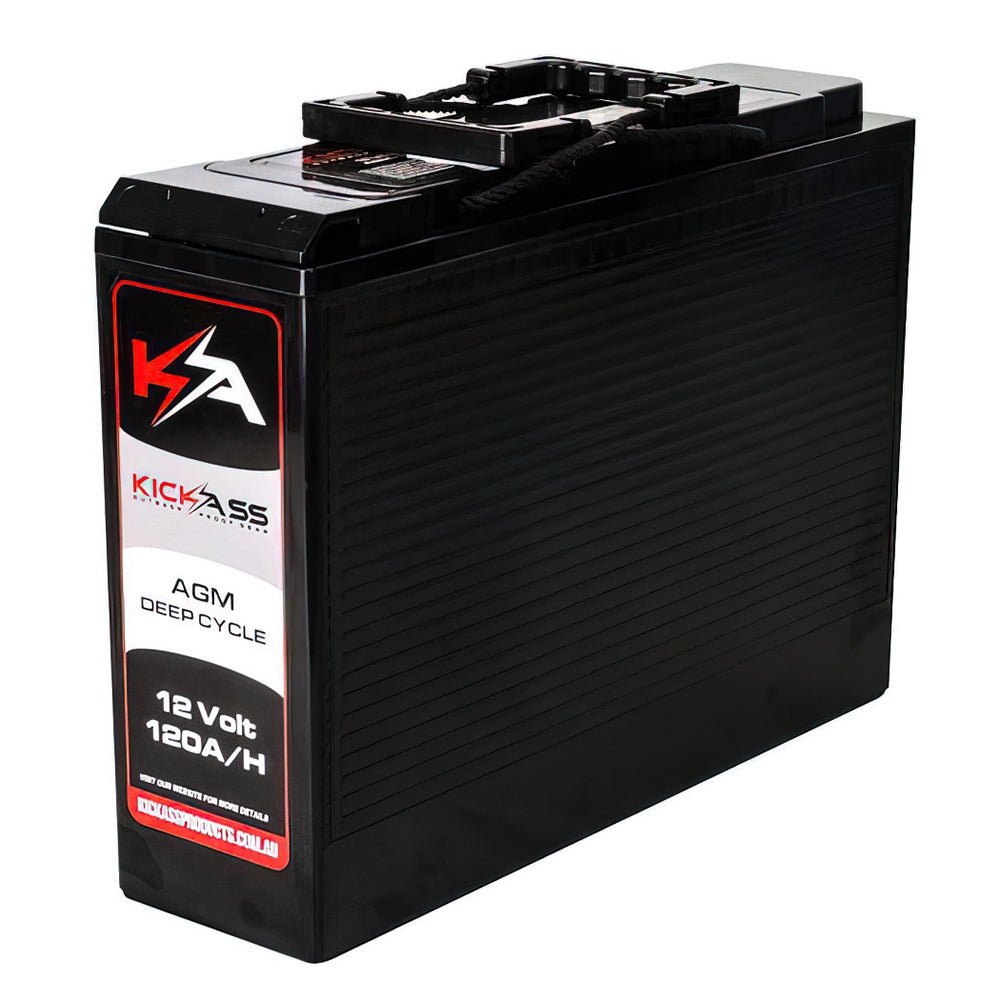 KickAss Slimline 12V 120AH Deep Cycle AGM Dual Battery Main Image