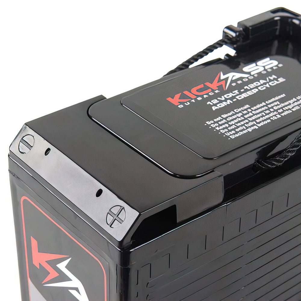 KickAss Slimline 12V 120AH Deep Cycle AGM Dual Battery Alt 1 Image