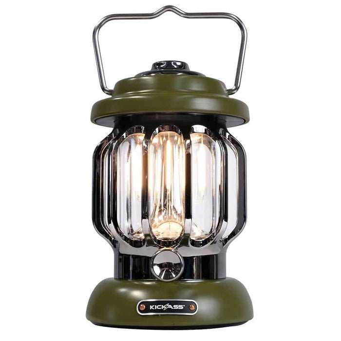 KickAss Vintage Camping Lantern Green