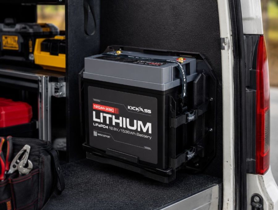 Introducing the new KickAss 120Ah Compact Lithium Deep Cycle Battery LiFePO4