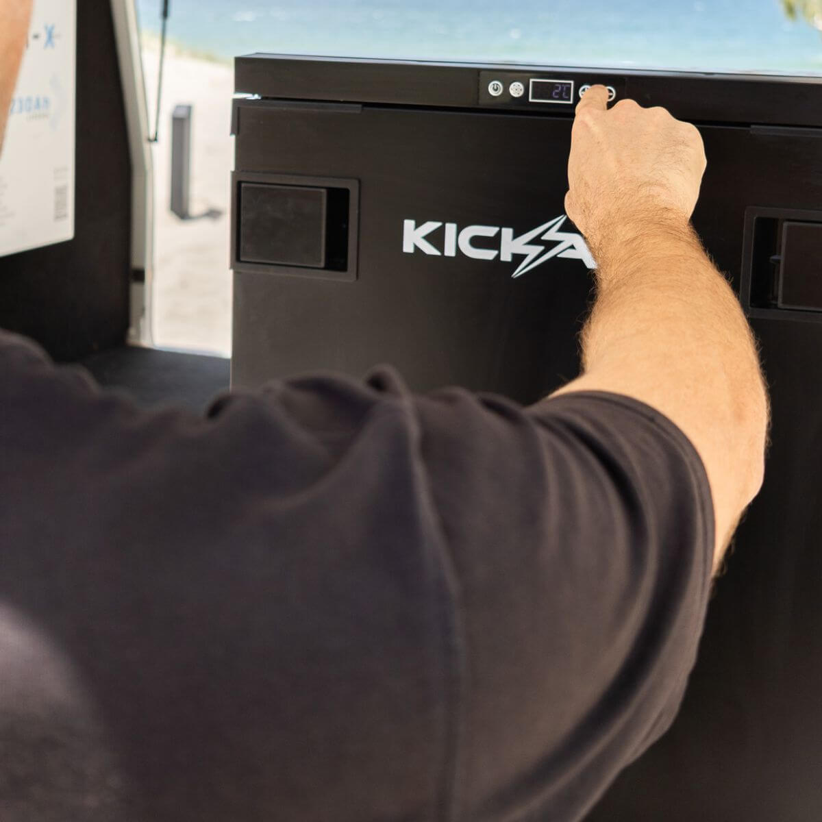 KickAss 80L Upright 12/24V Fridge and Freezer - Fan Forced - 4