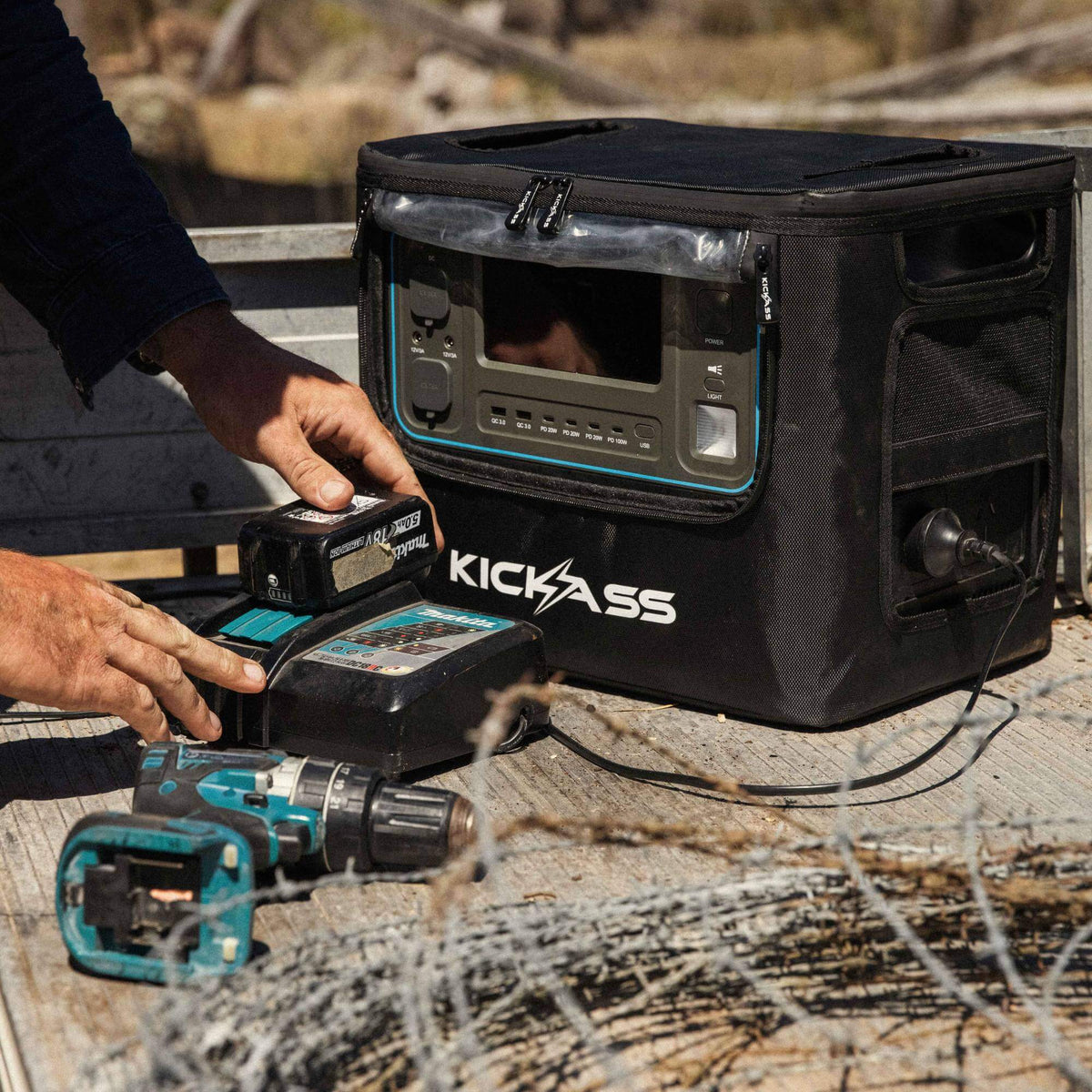 KickAss KickCharge 2400 Lithium Power Station - 2400W, 160Ah @ 12.8V - 1