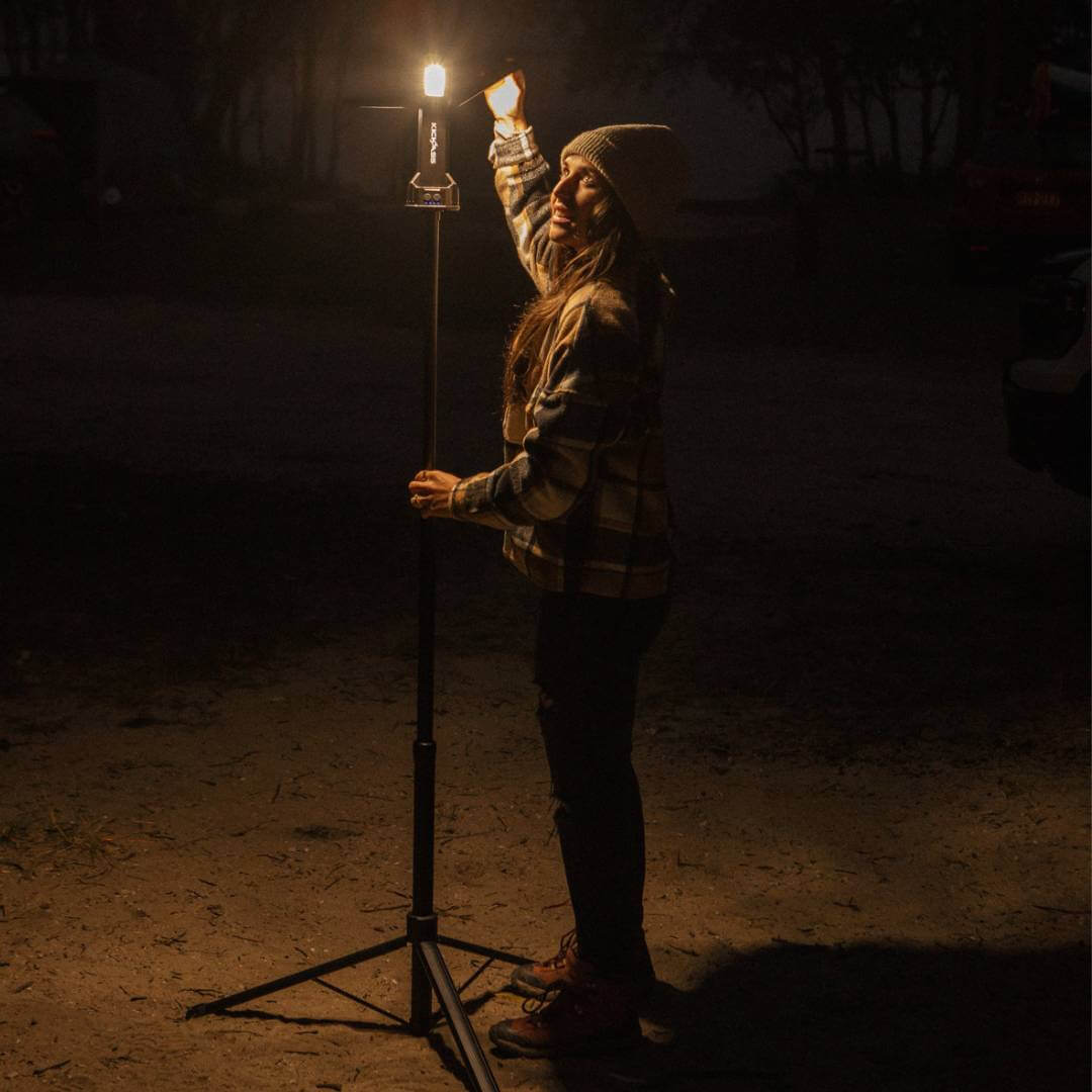 KickAss Rechargeable Tripod Camping Light - 4500 Lumens, 1.7m - 2