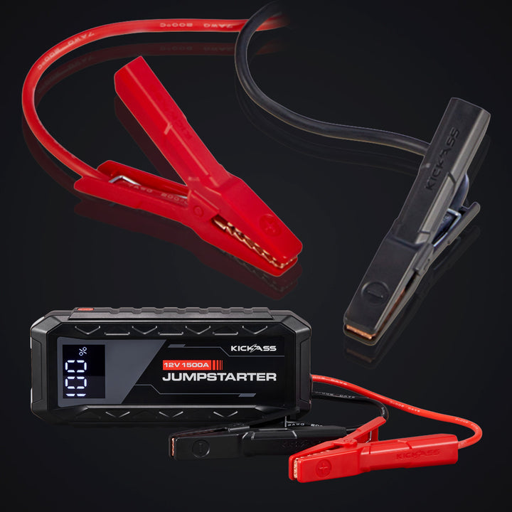 Heavy duty jumper leads and alligator clips included 