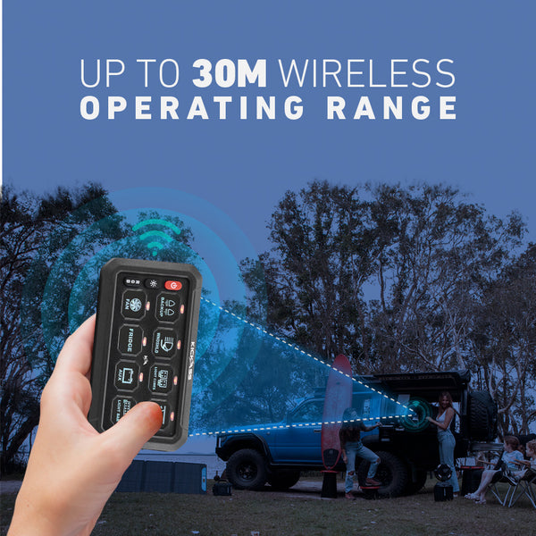 Up to 30m Wireless Operating Range 