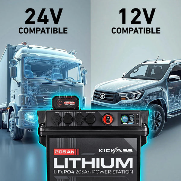 Compatible with 12V & 24V Alternators 