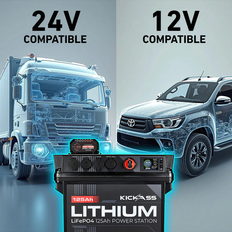 Compatible with 12V & 24V Alternators 