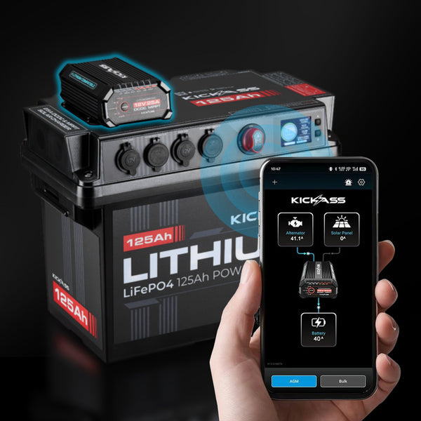 25A DCDC Charger with Solar MPPT 