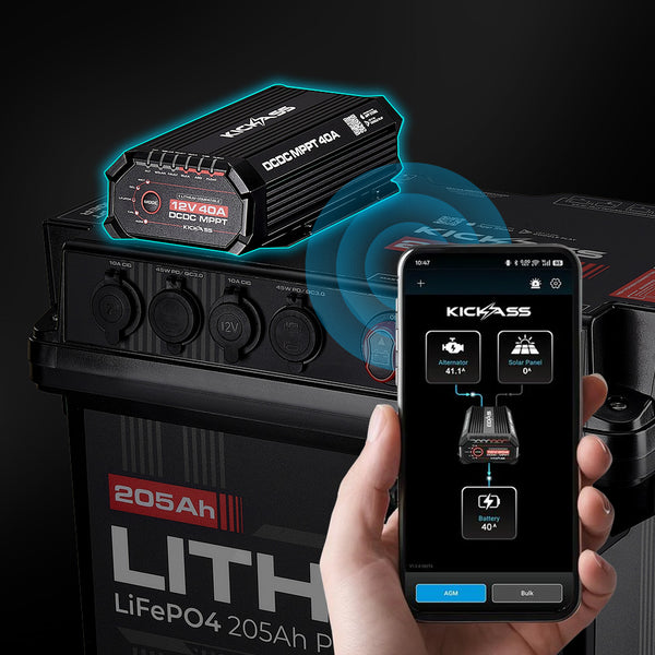 40A DCDC Charger with Solar MPPT 