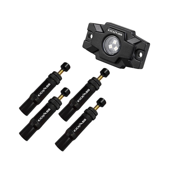 KickAss Outback RGB Rock Lights + Automatic Tyre Deflators Bundle