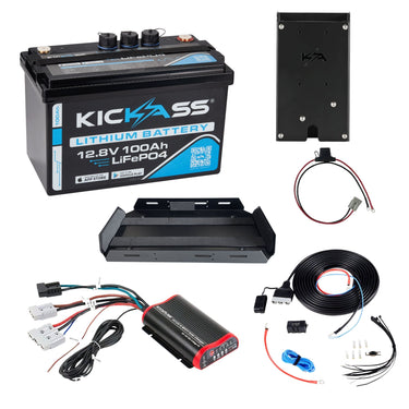 KickAss 100Ah Essential Lithium Dual Battery Kit