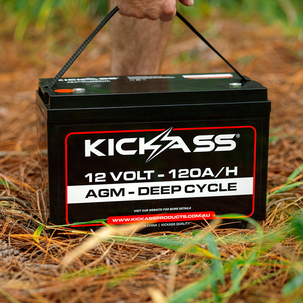 KickAss 12V 120Ah Deep Cycle AGM Battery
