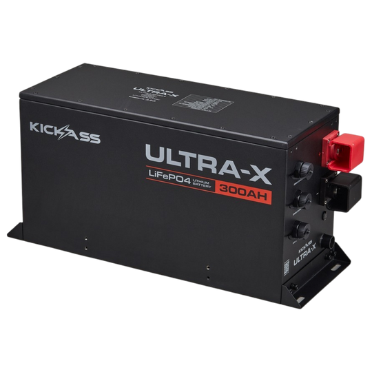 KickAss Smart 12V 300Ah Ultra-X Lithium Compact Deep Cycle Battery LiFePO4  - Series 2