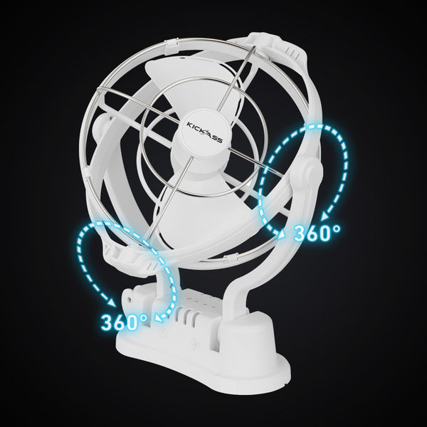 Swivelling Design For 360° Airflow 