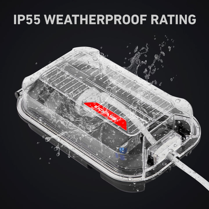 IP55 Weatherproof Rating 