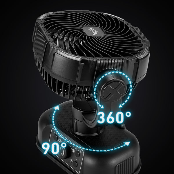 360° Vertical and 90° Horizontal Oscillation 