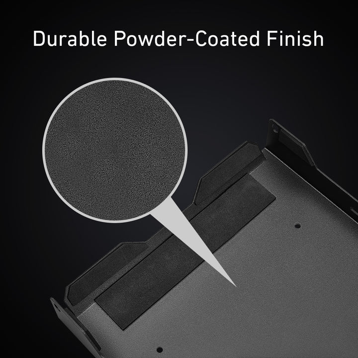 Durable Powder-Coated Finish 