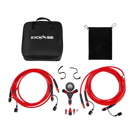 KickAss 4-Tyre Digital Air Inflation & Deflation System – 150 PSI High-Flow with Backlit Gauge