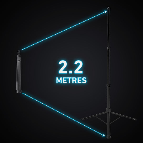 2.2m, Adjustable Telescopic Tripod 