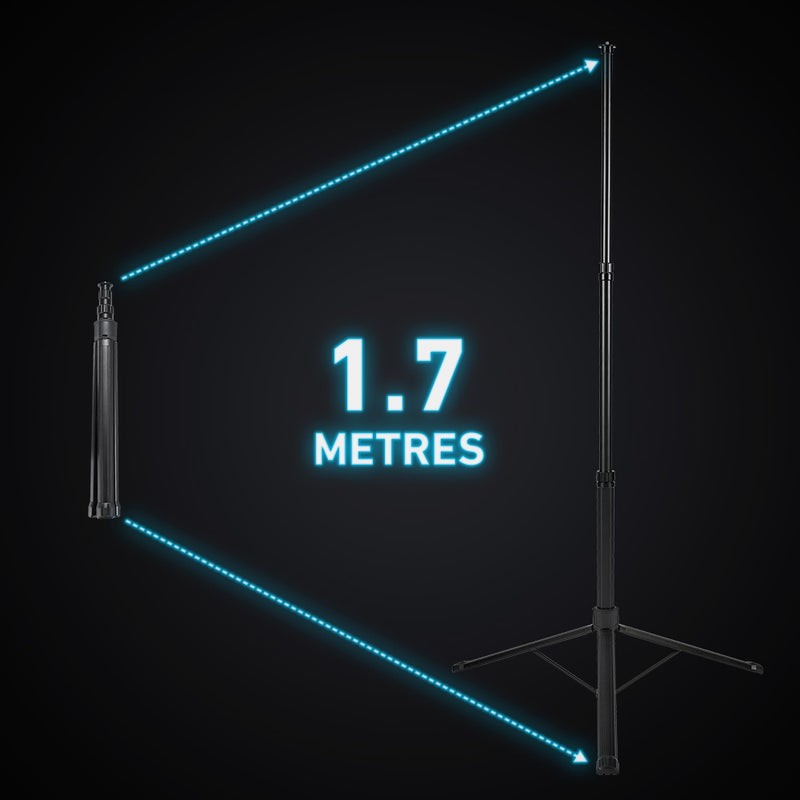 Three Stage, 1.7m Adjustable Tripod 