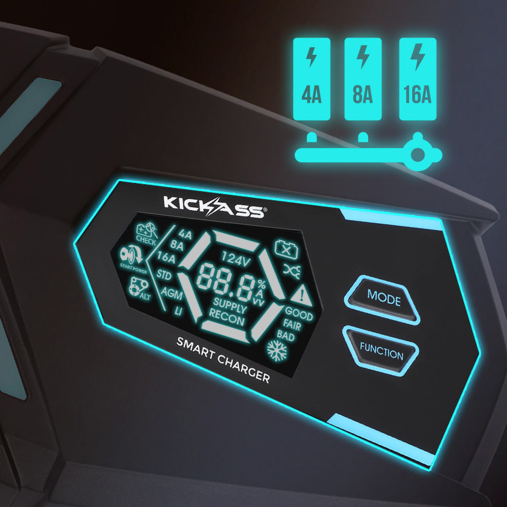 Adjustable output for different battery sizes 