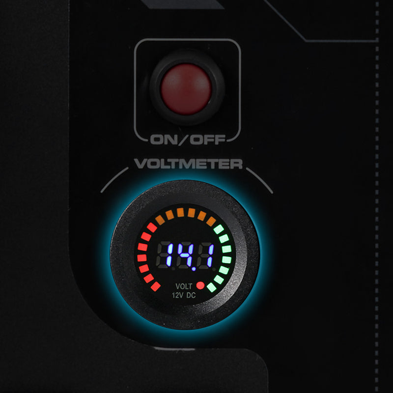 Voltmeter with Low Voltage Alarm