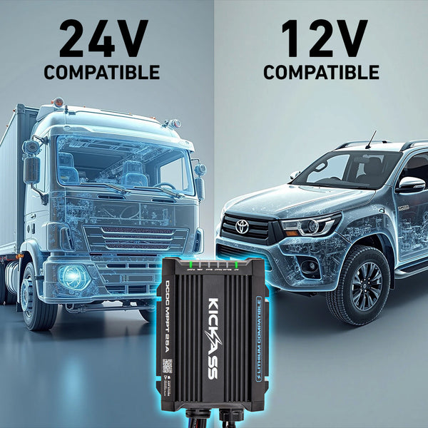 Compatible with 12V & 24V Alternators 