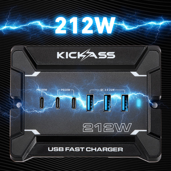 Super Fast Charging – 212W Total Power 