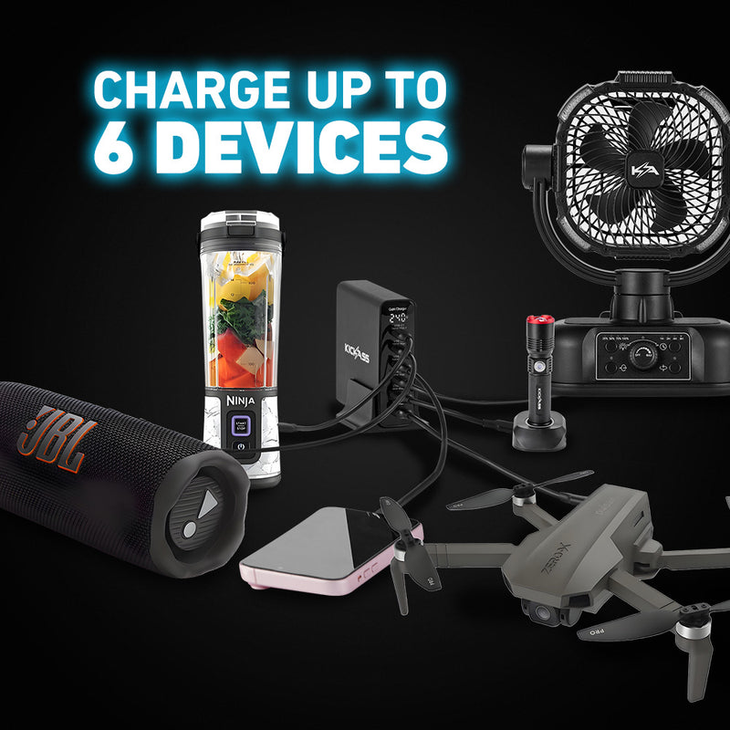 All-in-One Charging Hub – Power Up to 6 Devices at Once 