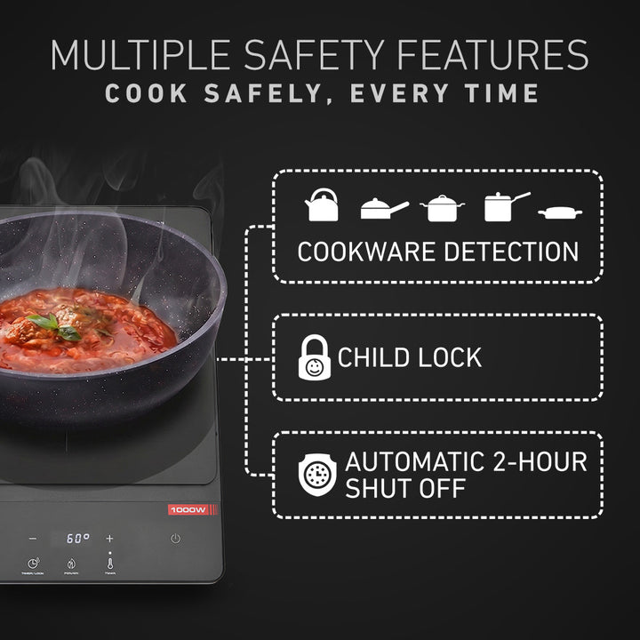 Multiple Safety Features: Cook Safely, Every Time