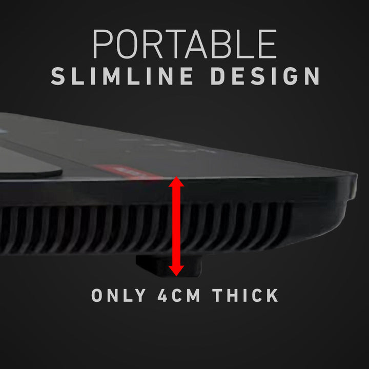 Portable, Slimline Design – Only 4cm Thick