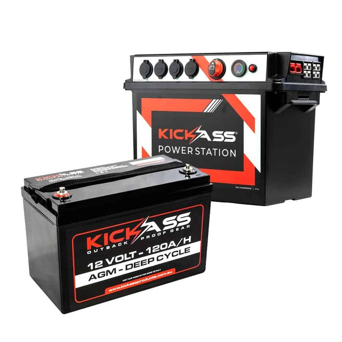 KickAss Portable Battery Box & 120AH Battery Combo Main Image