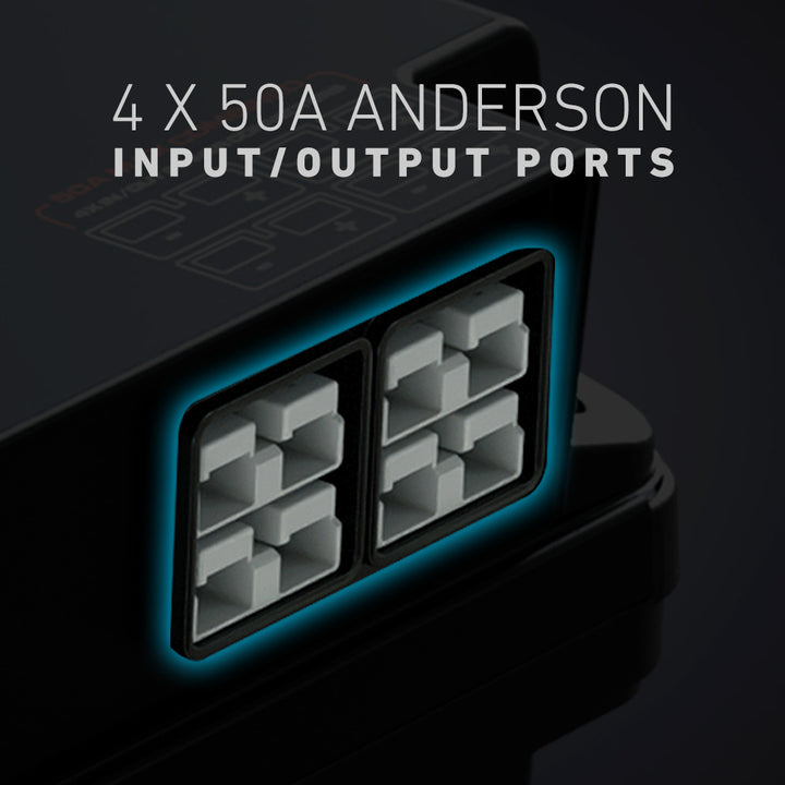 4 x 50A Anderson Input/Output Ports 